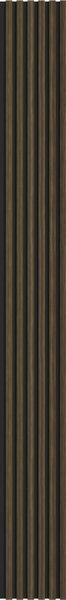 Mexen Lam-B, akustické stěnové lamely 275 × 30 cm, HDF deska 4 mm, technická dýha, eben královský, S100-275307-3015-020