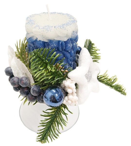 Bílý adventní svícen Bílý adventní svícen na stůl