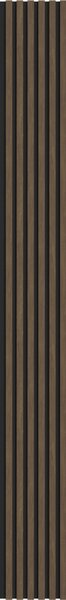 Mexen Lam-B, akustické stěnové lamely 275 × 30 cm, HDF deska 4 mm, technická dýha, ořech kakaový, S100-275307-3015-018