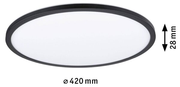 Paulmann 70999 - LED/22W Stmívatelný panel ATRIA 230V 3000K černá