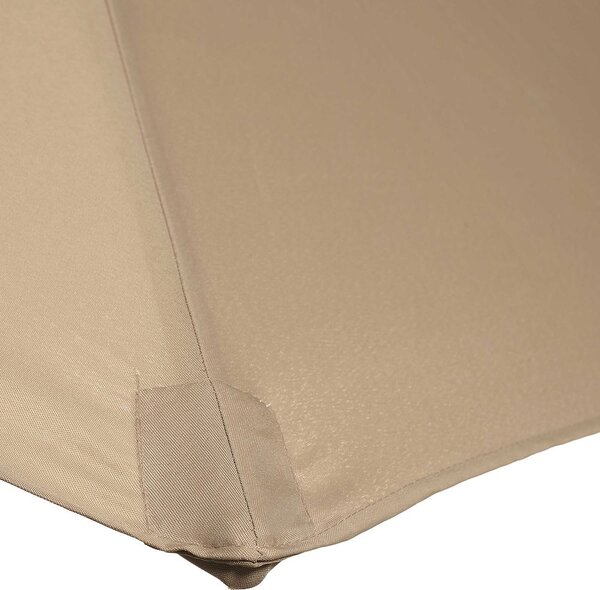 SIESTA Slunečník s klikou, průměr 2,5 m - béžová