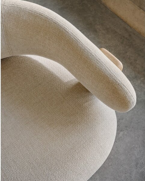 Béžové žinylkové křeslo Granite – Kave Home