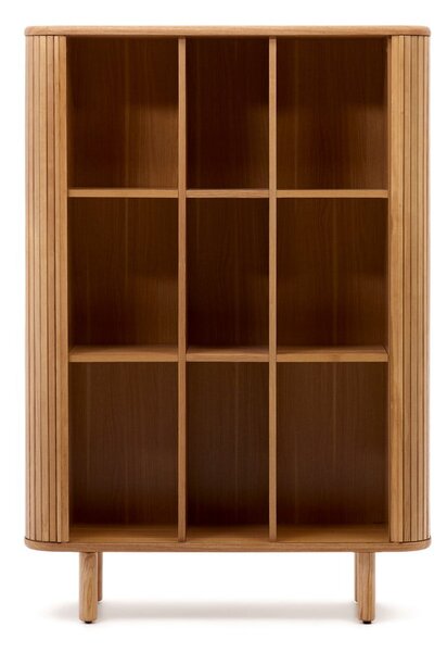 Skříň v dekoru jasanu s posuvnými dveřmi v přírodní barvě 110x160x40 cm Mailen – Kave Home