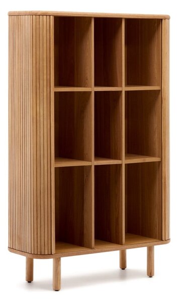 Skříň v dekoru jasanu s posuvnými dveřmi v přírodní barvě 110x160x40 cm Mailen – Kave Home