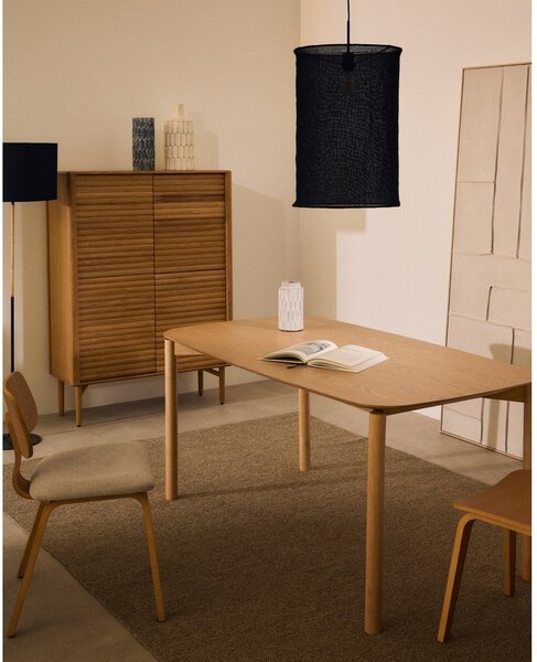 Jídelní stůl v dekoru jasanu 90x160 cm Indara – Kave Home