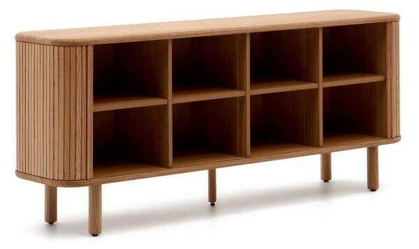 Komoda v dekoru jasanu s posuvnými dveřmi v přírodní barvě 180x75,5x40 cm Mailen – Kave Home