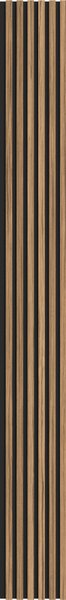 Mexen Lam-B, akustické stěnové lamely 275 × 30 cm, HDF deska 4 mm, technická dýha, ořech světlý, S100-275307-3015-017