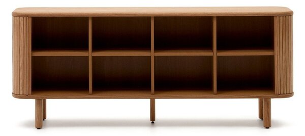 Komoda v dekoru jasanu s posuvnými dveřmi v přírodní barvě 180x75,5x40 cm Mailen – Kave Home