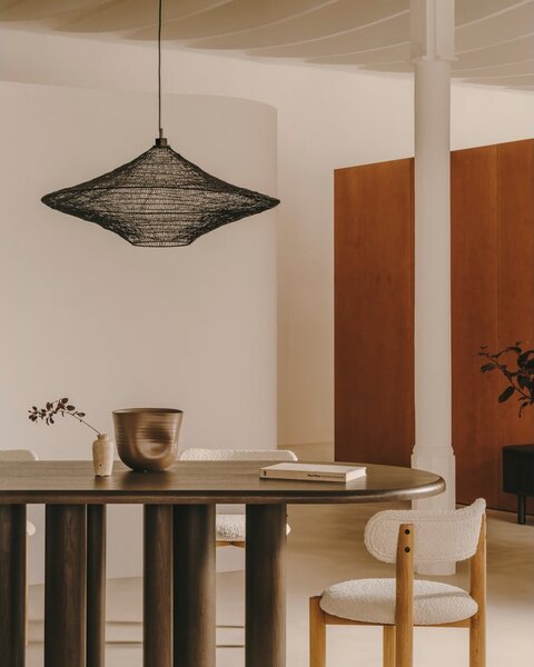 Černé závěsné svítidlo ø 87 cm Makai – Kave Home