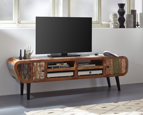Sob nábytek - Barevný TV stolek z recyklovaného dřeva Heat - F02506