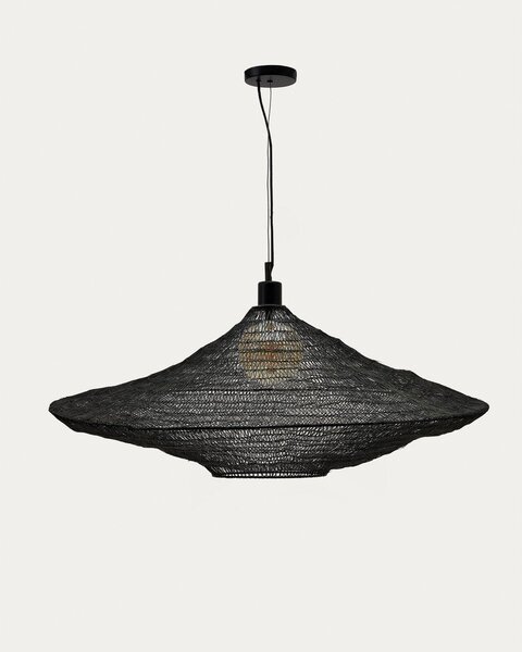 Černé závěsné svítidlo ø 87 cm Makai – Kave Home