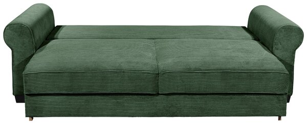ROZKLÁDACÍ POHOVKA, textil, tmavě zelená Landscape - Rozkládací sedačky