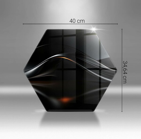 Skleněné krájecí prkénko Abstraktní 3d design