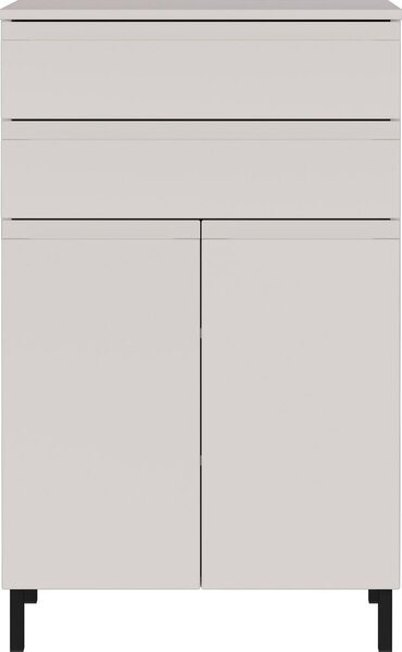 Krémová vysoká koupelnová skříňka 60x97 cm Salinas – Germania