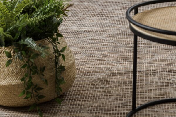 Koberec šňůrkový SIZAL PATIO ploské tkaní 3069 koniczyna marokánská - natural / béžový