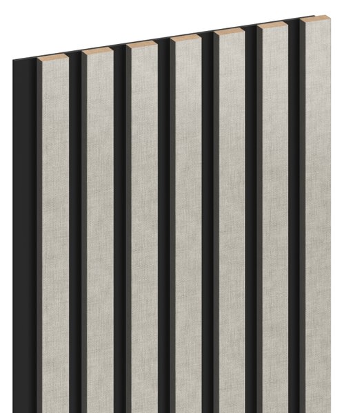 Mexen Lam-B, stěnové lamely 275 × 31,5 cm, HDF deska 4 mm, len šedý, S100-275317-2812-068