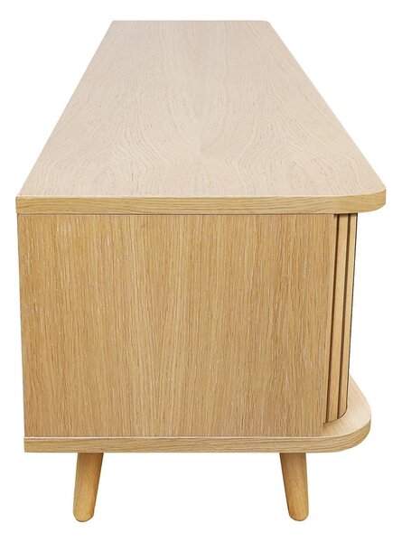 TV stolek v dekoru dubu v přírodní barvě 178x50x40 cm Rove – Woodman