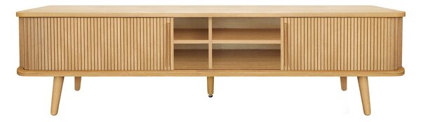 TV stolek v dekoru dubu v přírodní barvě 178x50x40 cm Rove – Woodman