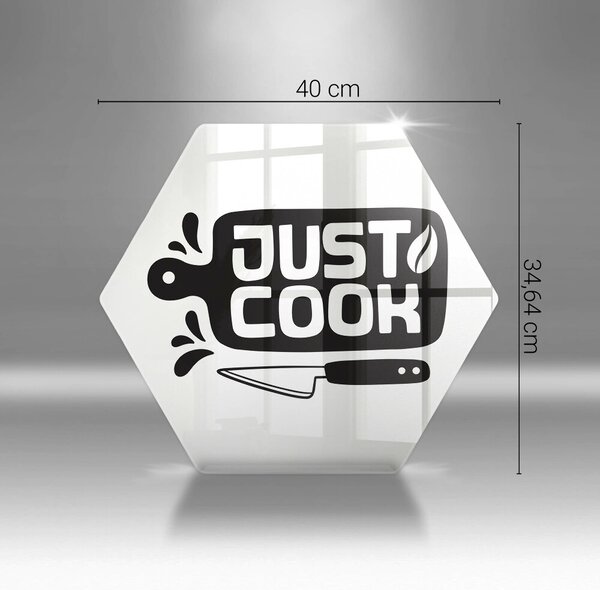 Skleněná deska do kuchyně Just cook