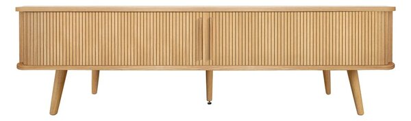TV stolek v dekoru dubu v přírodní barvě 178x50x40 cm Rove – Woodman