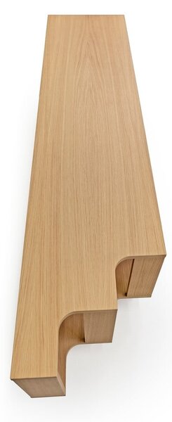 TV stolek v dekoru dubu v přírodní barvě 189x50x44 cm Shift – Woodman