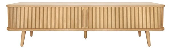 TV stolek v dekoru dubu v přírodní barvě 178x50x40 cm Rove – Woodman