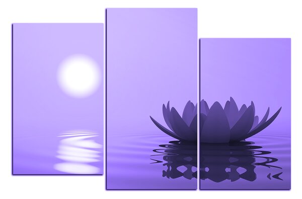 Obraz na plátně - Zen lotus 1167VC (90x60 cm)