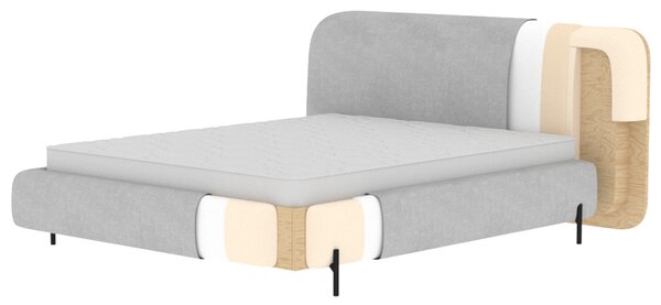 Eltap Čalouněná postel Pointt Materiál a barva potahu: Breona 30 - červená, Rozměr: 140x200
