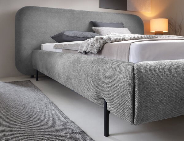 Eltap Čalouněná postel Pointt Materiál a barva potahu: Breona 30 - červená, Rozměr: 140x200