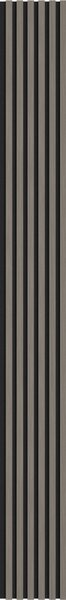 Mexen Lam-F, akustické stěnové lamely 275 × 30 cm, plstěný podklad 8 mm, technická dýha, dub ocelový, S105-275307-3015-006