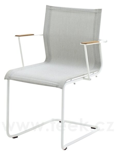 Gloster Stohovatelné konzolové jídelní křeslo Sway, Gloster, 58,5x55x85 cm, rám lakovaná nerez barva meteor, výplet Batyline barva anthracite