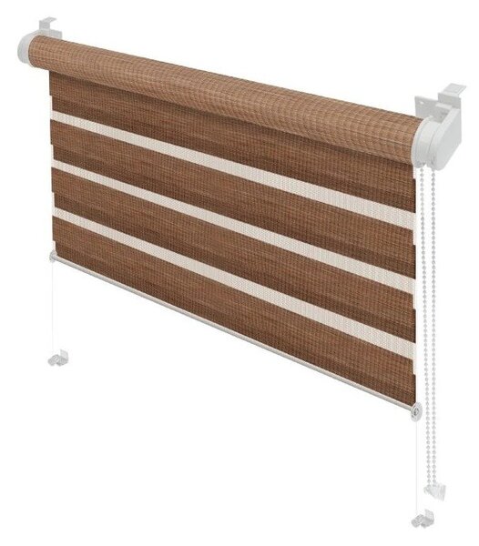 Hnědá roleta den a noc 42,5x150 cm Zebra Natur – Gardinia