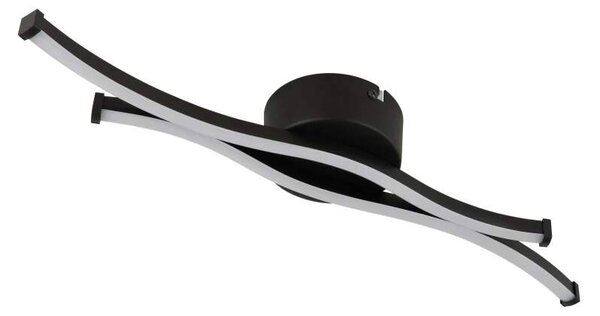 Globo 67336-12 BOYD - Moderní LED stropní lustr v černé barvě, LED 12W, 3000K , 47,5cm (Stropní svítidlo v černé barvě vhodné do menších prostor)