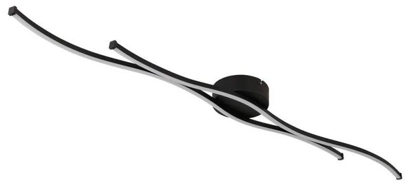 Globo 67336-30 BOYD - Moderní LED stropní lustr v černé barvě, LED 30W, 3000K , 110,4cm (Stropní svítidlo v černé barvě vhodné do větších místností)