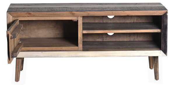 SOB Nábytek - Dřevěný TV stolek 120 cm Cairo recyklované dřevo - F0ABA1-013