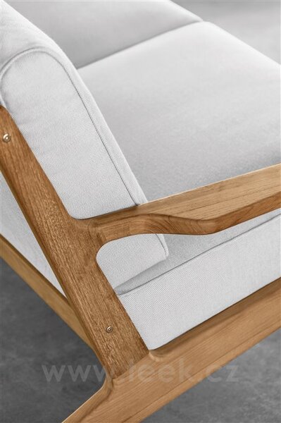 Gloster Teakové 2-místné sofa/pohovka Bay, Gloster, 156x93,5x72 cm, rám teak, výplet Batyline barva granite, sedáky kat. B barva dle vzorníku