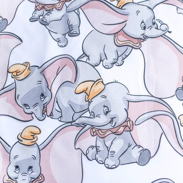 Bílo-šedé bavlněné dětské povlečení do postýlky 100x135 cm Dumbo "Dots" – Jerry Fabrics