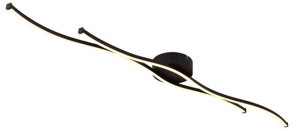 Globo 67336-30 BOYD - Moderní LED stropní lustr v černé barvě, LED 30W, 3000K , 110,4cm (Stropní svítidlo v černé barvě vhodné do větších místností)