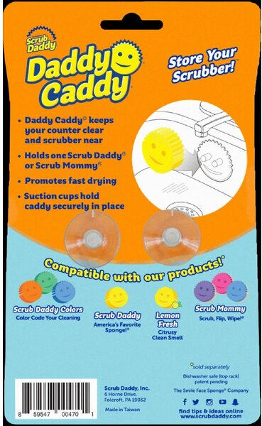 SRUB DADDY Držák na houbičku SCRUB DADDY, na 2 přísavky