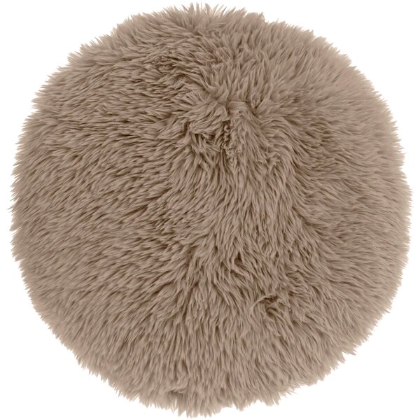 Kulatý dekorační polštářek MATS 40 cm, taupe