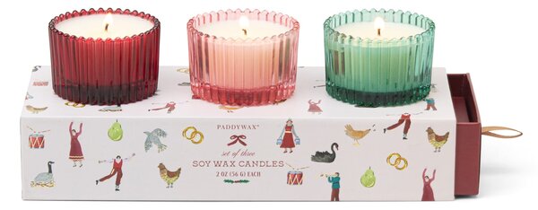 Dárková sada vonných svíček Christmas 3 × 56 g