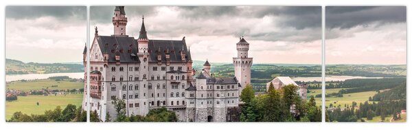 Obraz - Zámek na skalách (170x50 cm)
