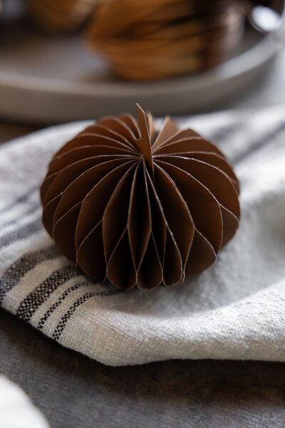Podzimní dekorace Dýně Lundhagen Dark Brown