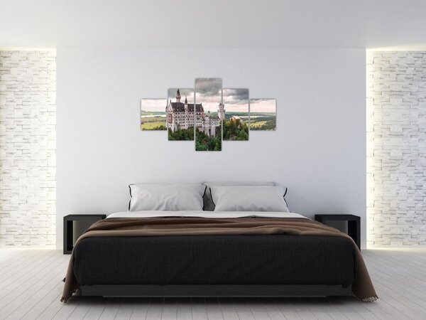 Obraz - Zámek na skalách (125x70 cm)