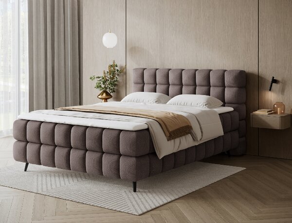 Eltap Čalouněná postel Sabeno s úložným prostorem Materiál a barva potahu: Tonall 22 - hnědá, Rozměr: 180x200