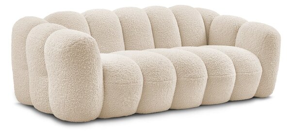 Béžová pohovka z textilie bouclé 232 cm Hippolyte – Bobochic Paris