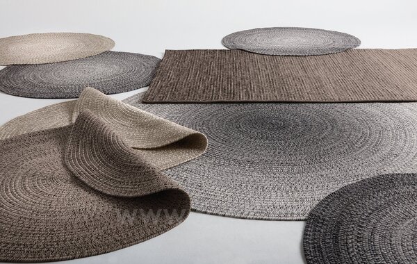 Gloster Venkovní koberec s ombré efektem, Gloster, kulatý 140 cm, akrylová lanka, (Sunbrella), zelený (moss)