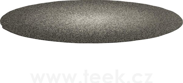 Gloster Venkovní koberec s ombré efektem, Gloster, kulatý 220 cm, akrylová lanka Sunbrella barva Graphite
