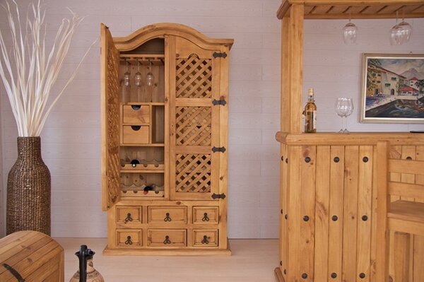 SOB Nábytek - Vinotéka Hacienda borovice - HAC-016