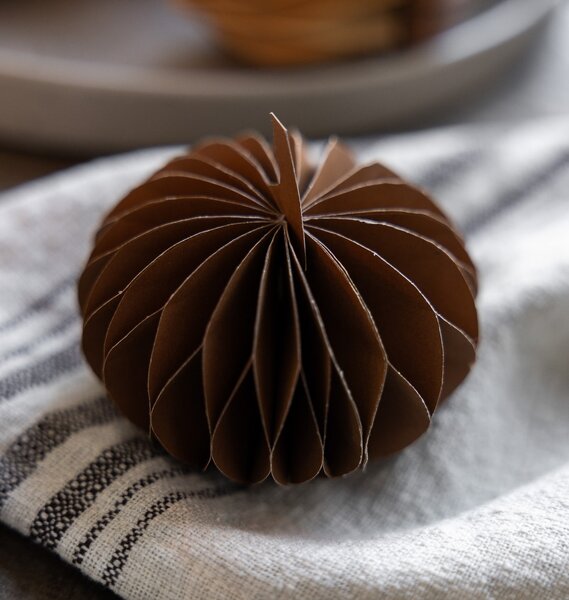 Podzimní dekorace Dýně Lundhagen Dark Brown